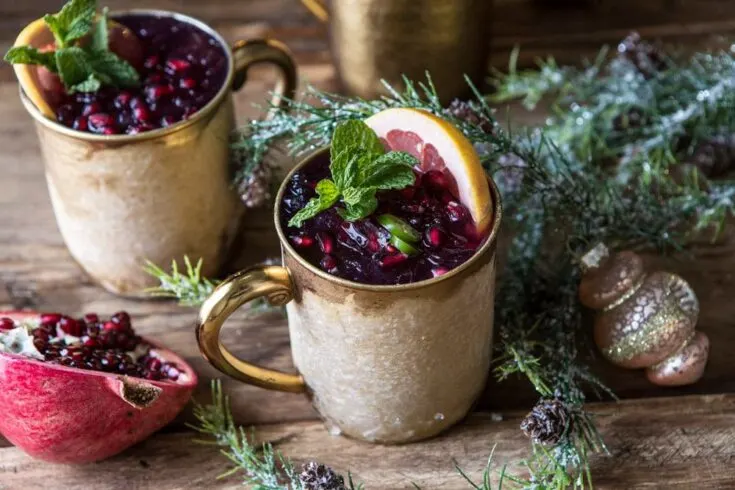 Spicy Pomegranate Moscow Mule