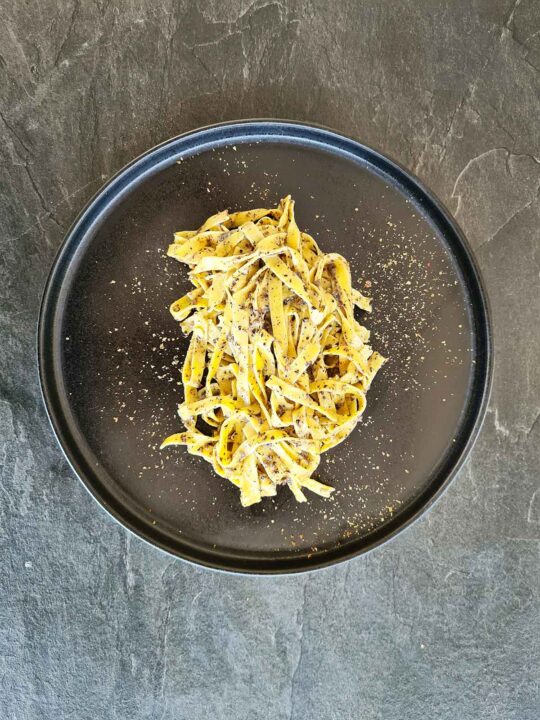 Truffle Pasta with Homemade Truffle Salsa