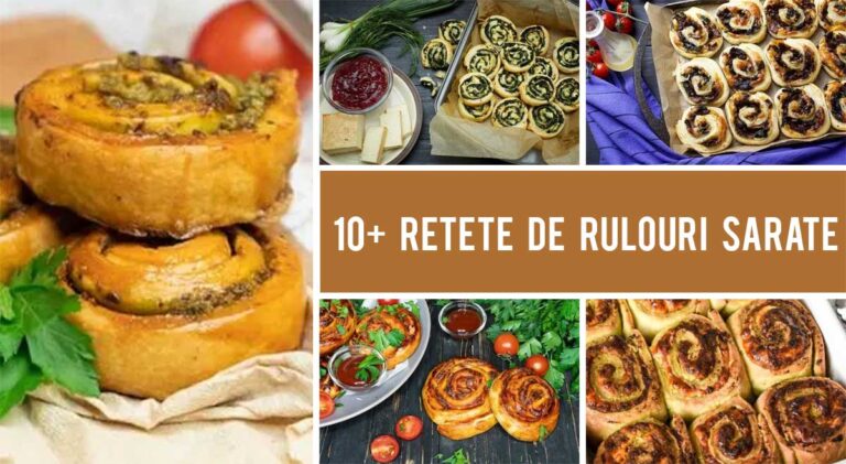 10+ Retete de rulouri sarate servite ca aperitive rapide