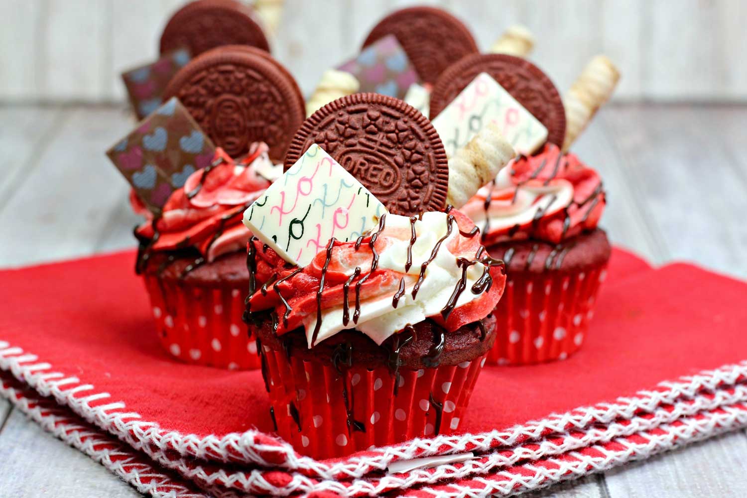 Valentine’s Day Red Velvet Cupcakes