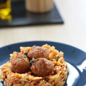 creamy orzo with veggie balls quick recipe orzo cremos cu chiftelute vegetale