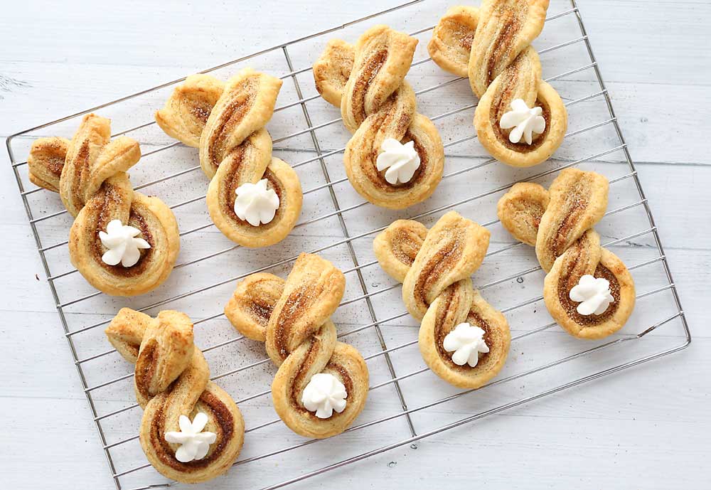 Cinnamon Sugar Easter Bunny Twists