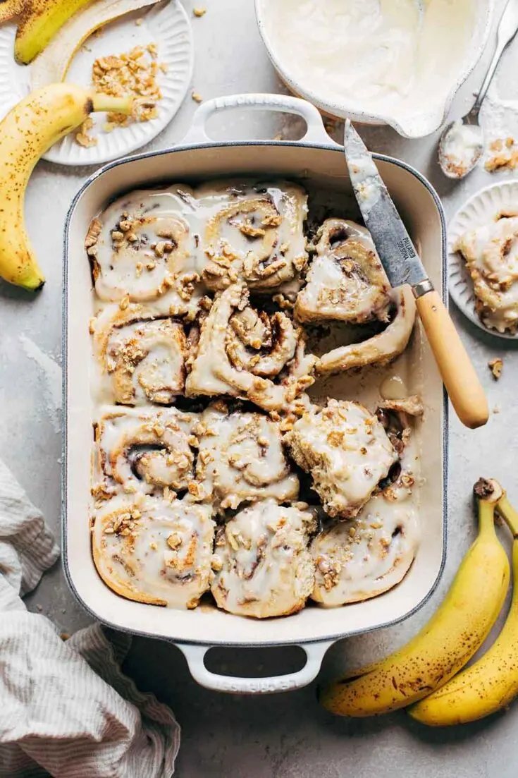 Banana Bread Cinnamon Rolls