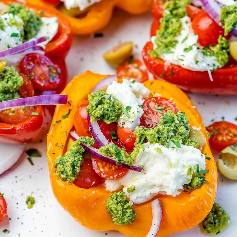 Burrata Stuffed Peppers