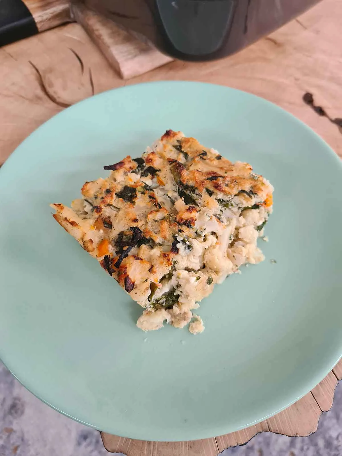 Spinach and Cauliflower Gratin recipe