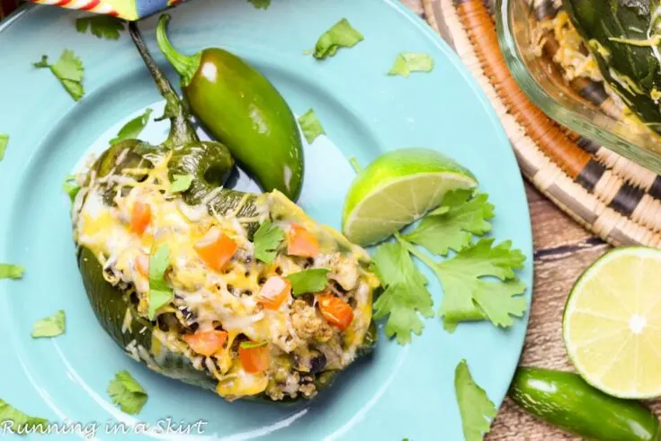 Vegetarian Stuffed Poblano Peppers