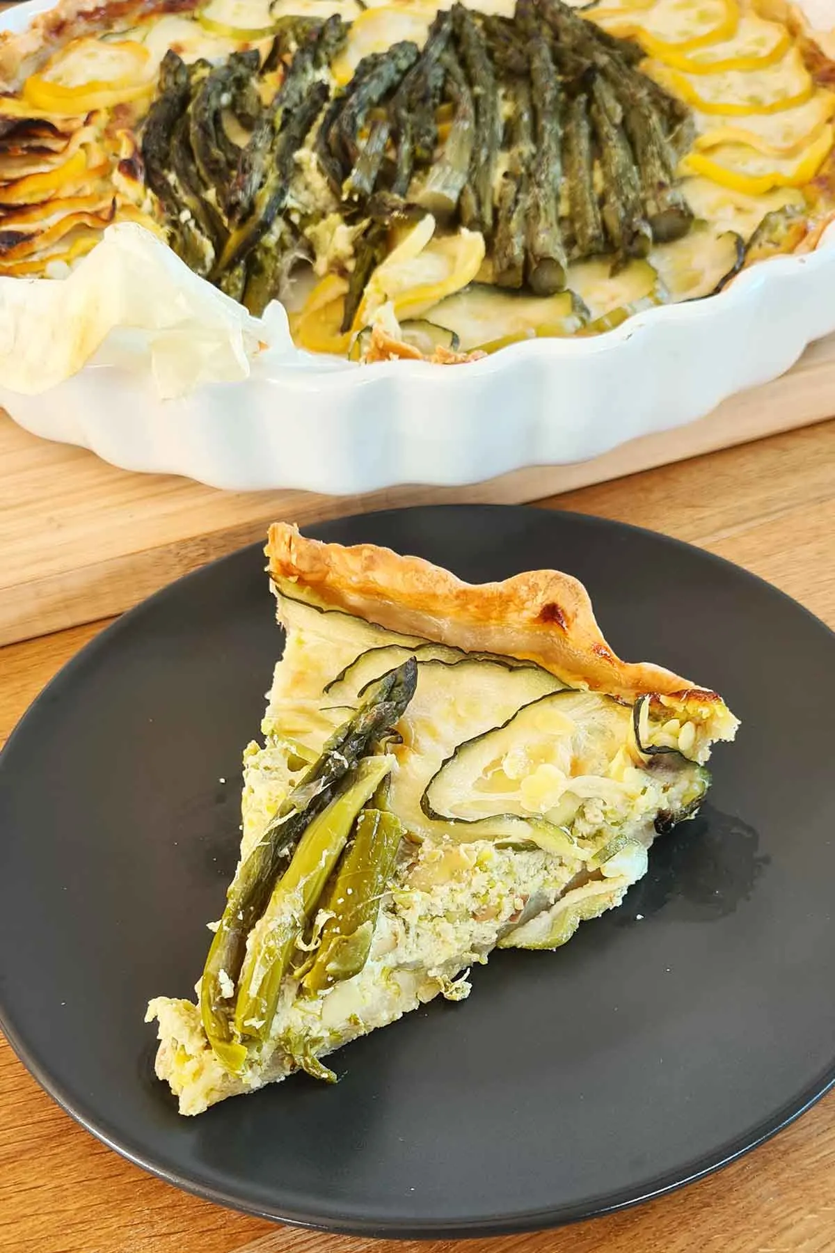 Zucchini Asparagus Galette Tarta sarata cu dovlecei si sparanghel reteta