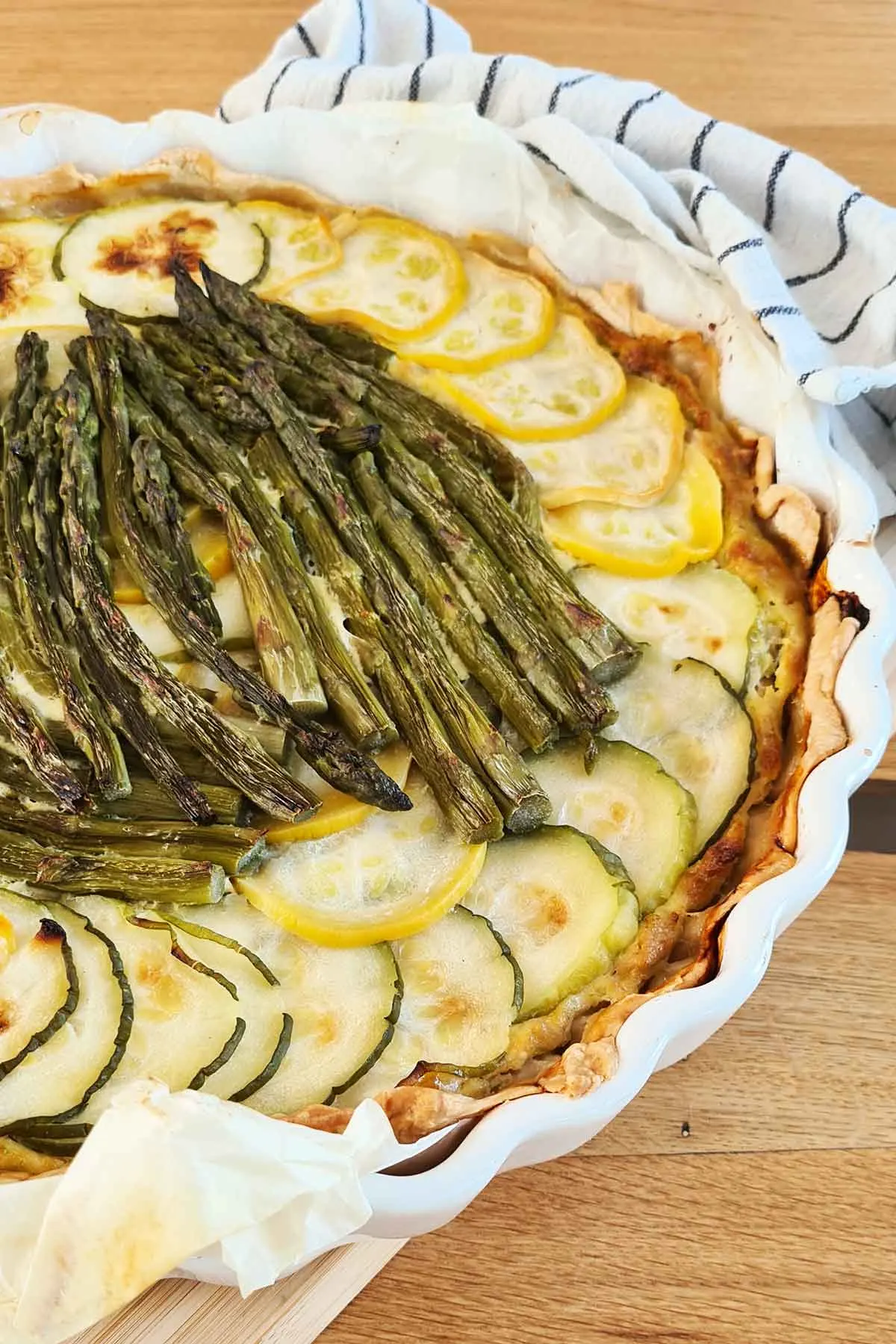 Zucchini Asparagus tart recipe