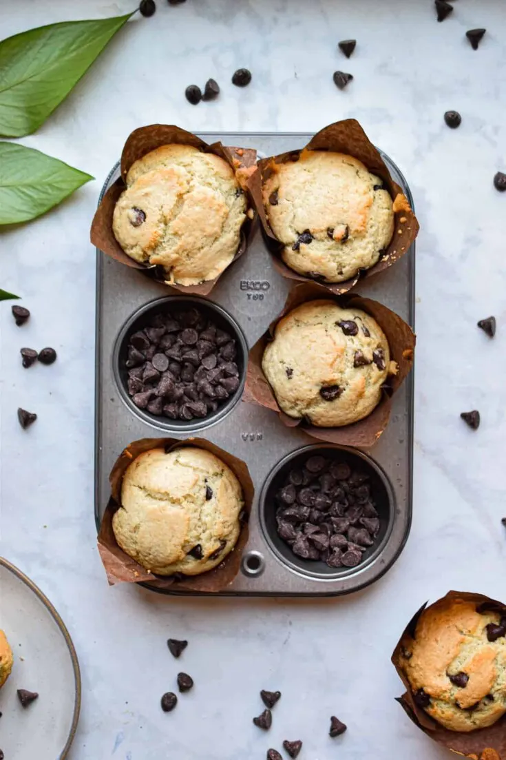 Sourdough Chocolate Chip Muffins