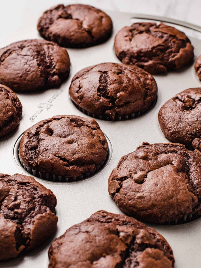 Double Chocolate Sourdough Muffins Apps Rust Double Chocolate Sourdough Muffins Apps Rust