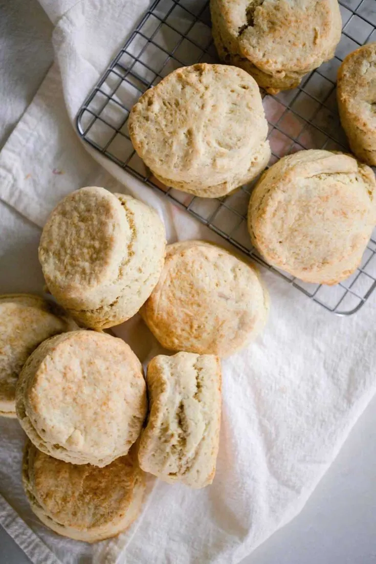 Fluffy Sourdough Biscuits