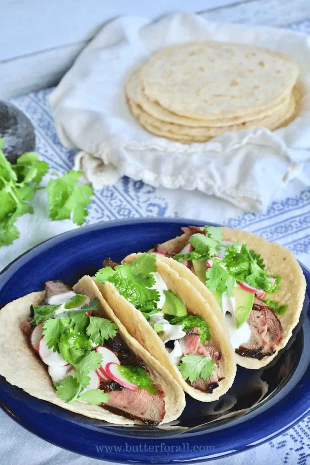 Homemade Sourdough Corn Tortillas