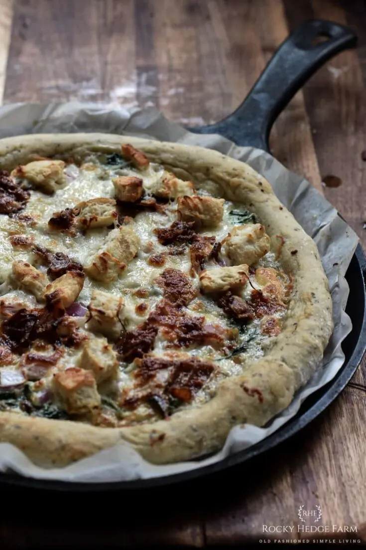 Overnight Sourdough Herb Pizza Crust