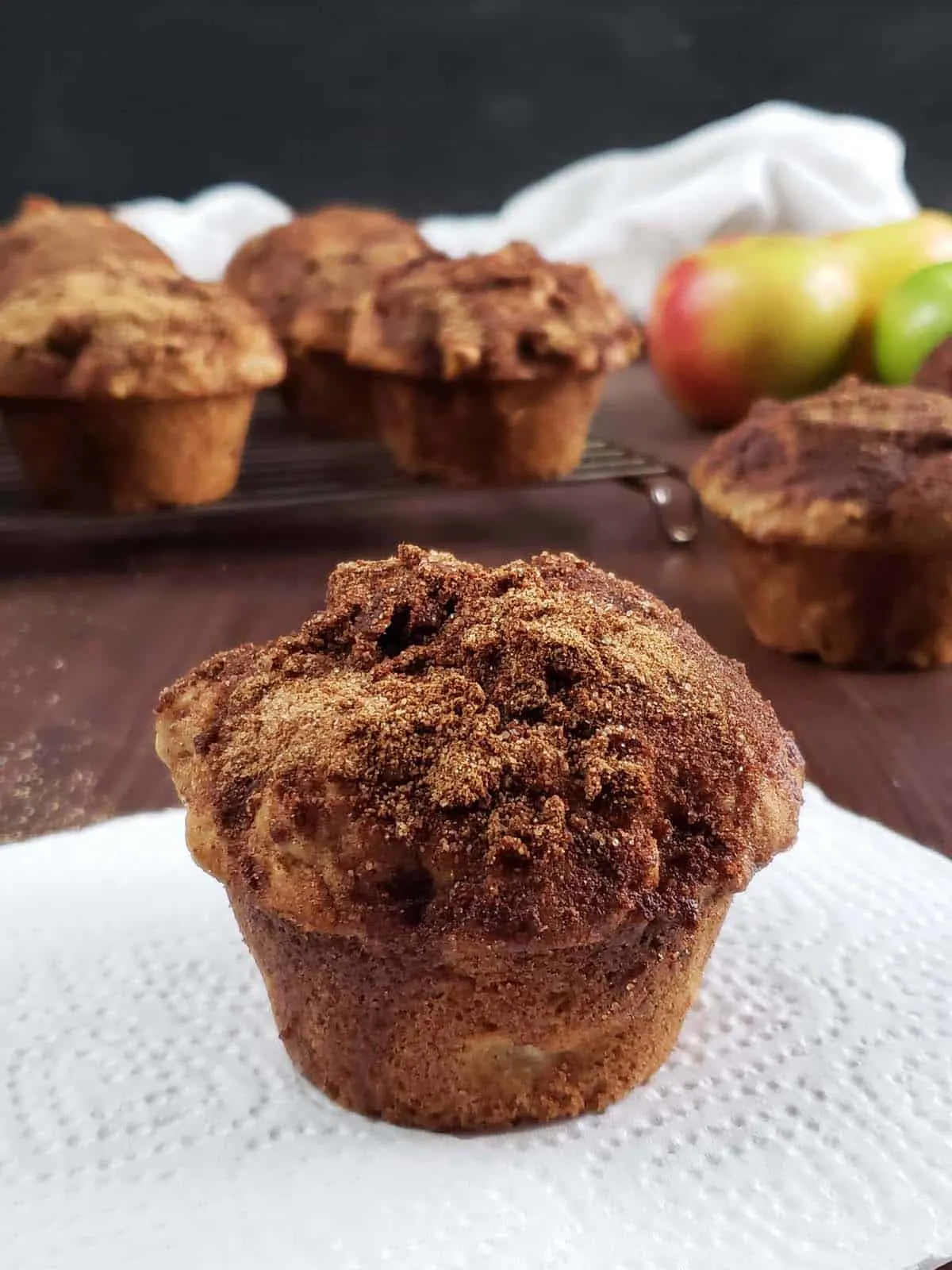 Sourdough Discard Apple Cinnamon Muffins