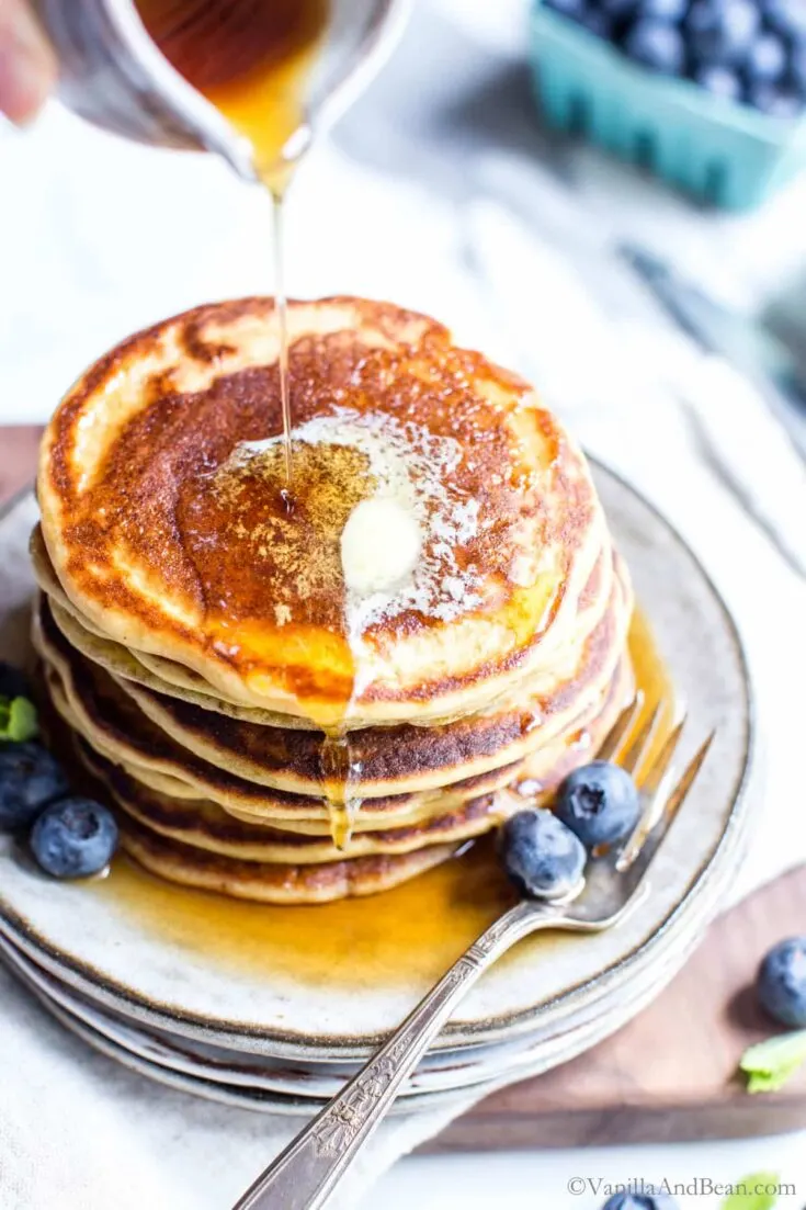 Sourdough Oatmeal Pancakes