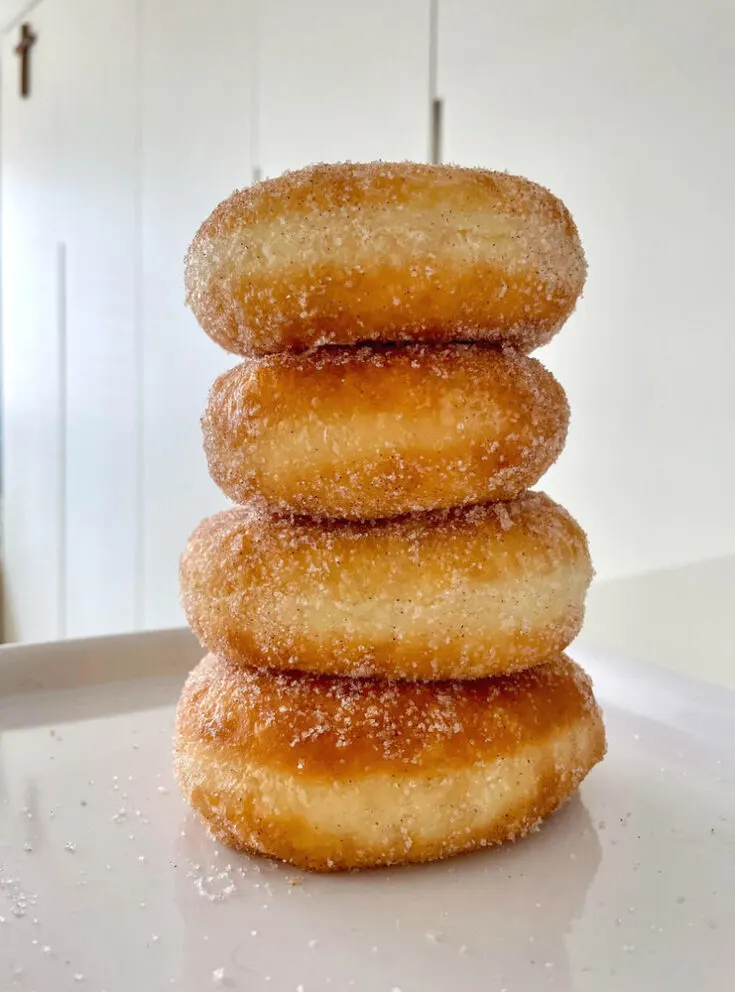 Classic Sourdough Sugar Donuts