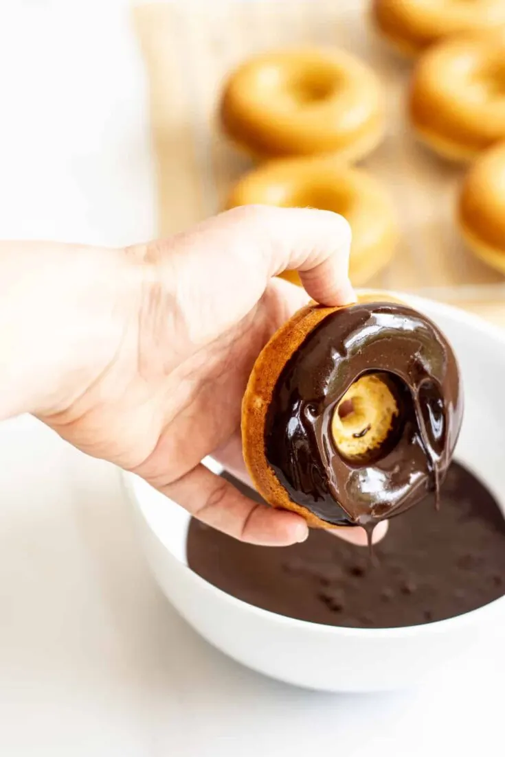 Sourdough Donuts With Vanilla Glaze - Farmhouse on Boone