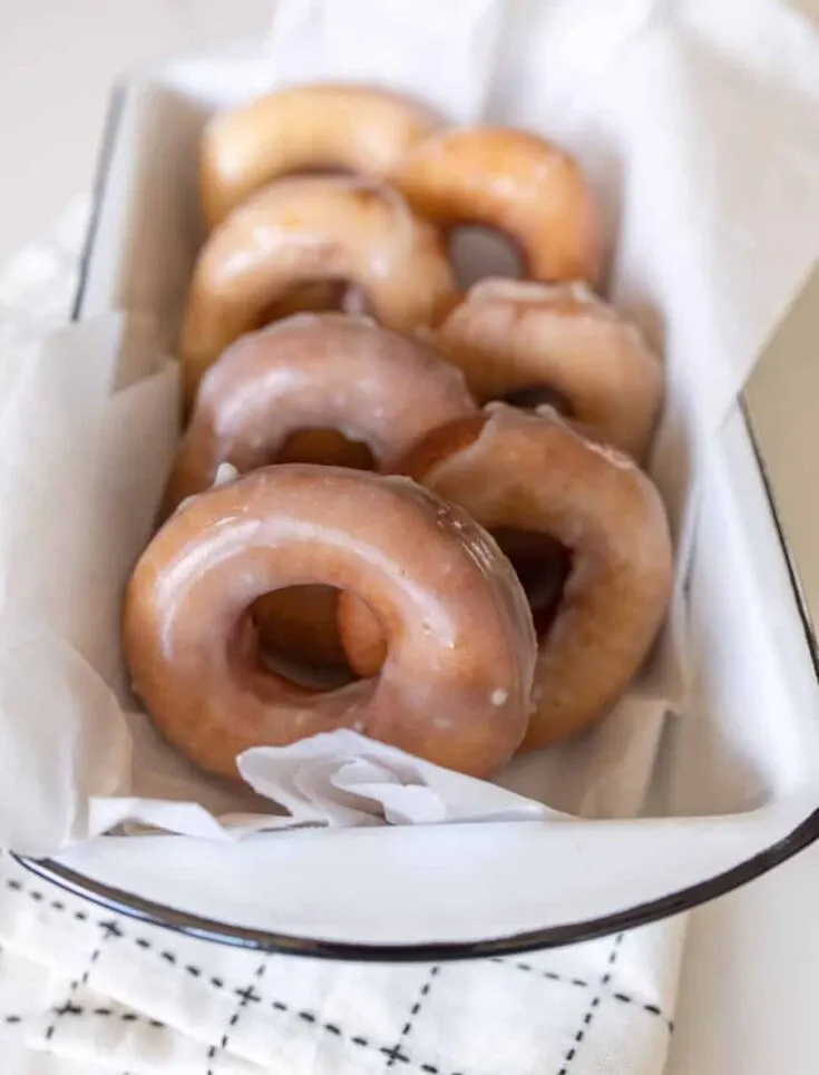 Fluffy Sourdough Glazed Donuts