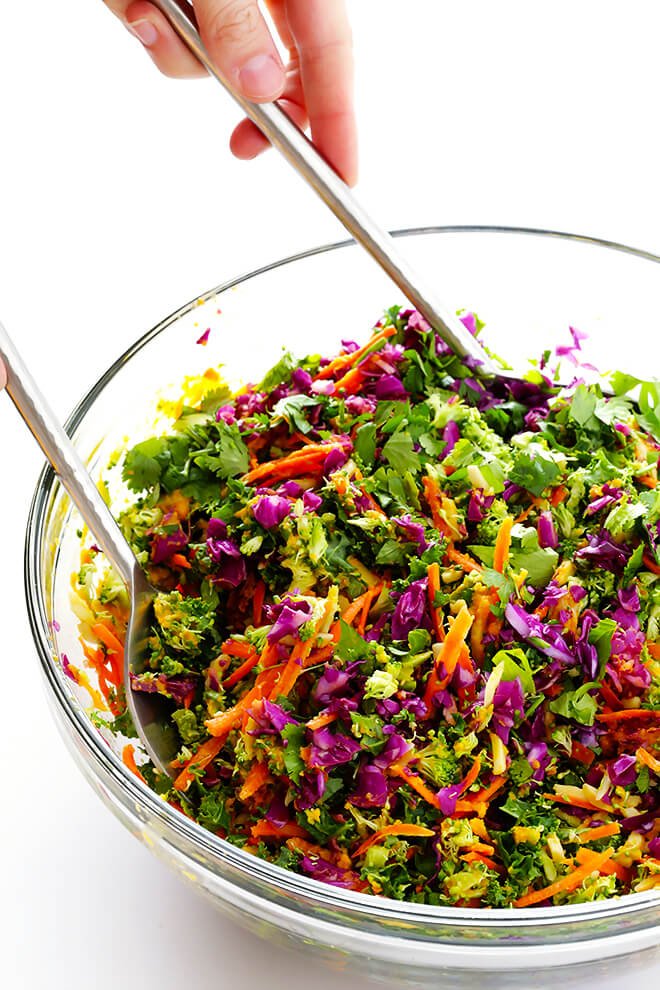 Detox Salad Recipe with Carrot Ginger Dressing