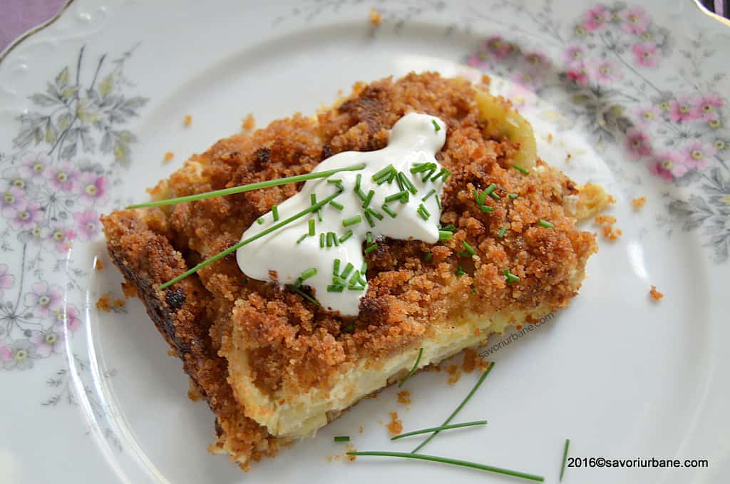 Fasole pastai la cuptor cu smantana si pesmet - Fasole verde gratinata