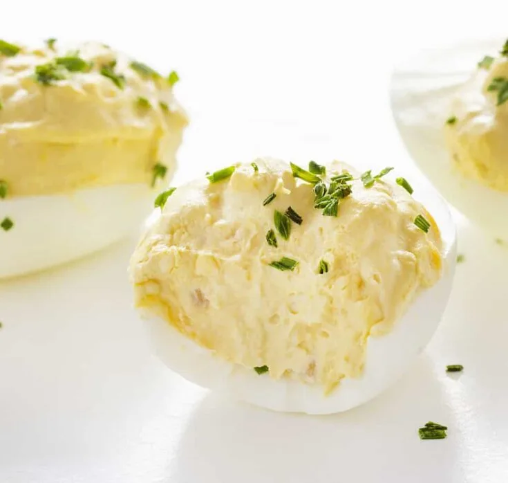 French Onion Deviled Eggs