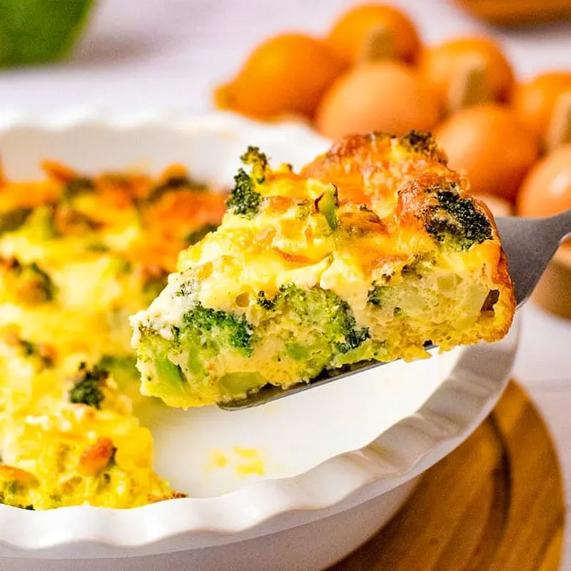 Crustless Broccoli Quiche