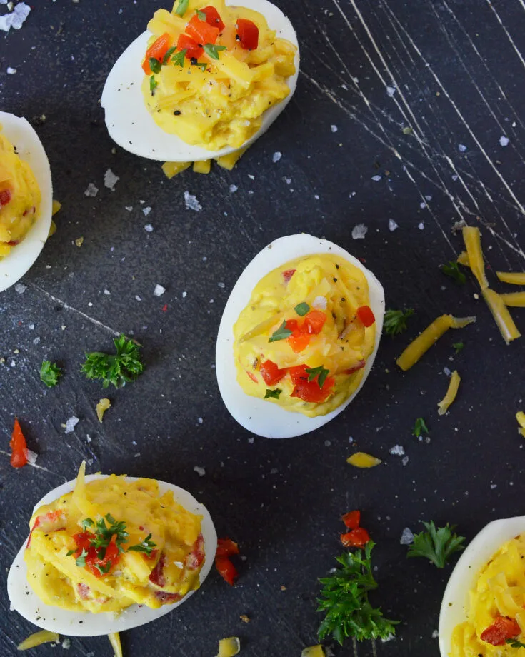 Pimento Cheese Deviled Eggs