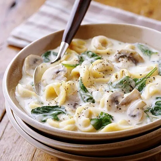 Creamy Slow Cooker Tortellini Soup