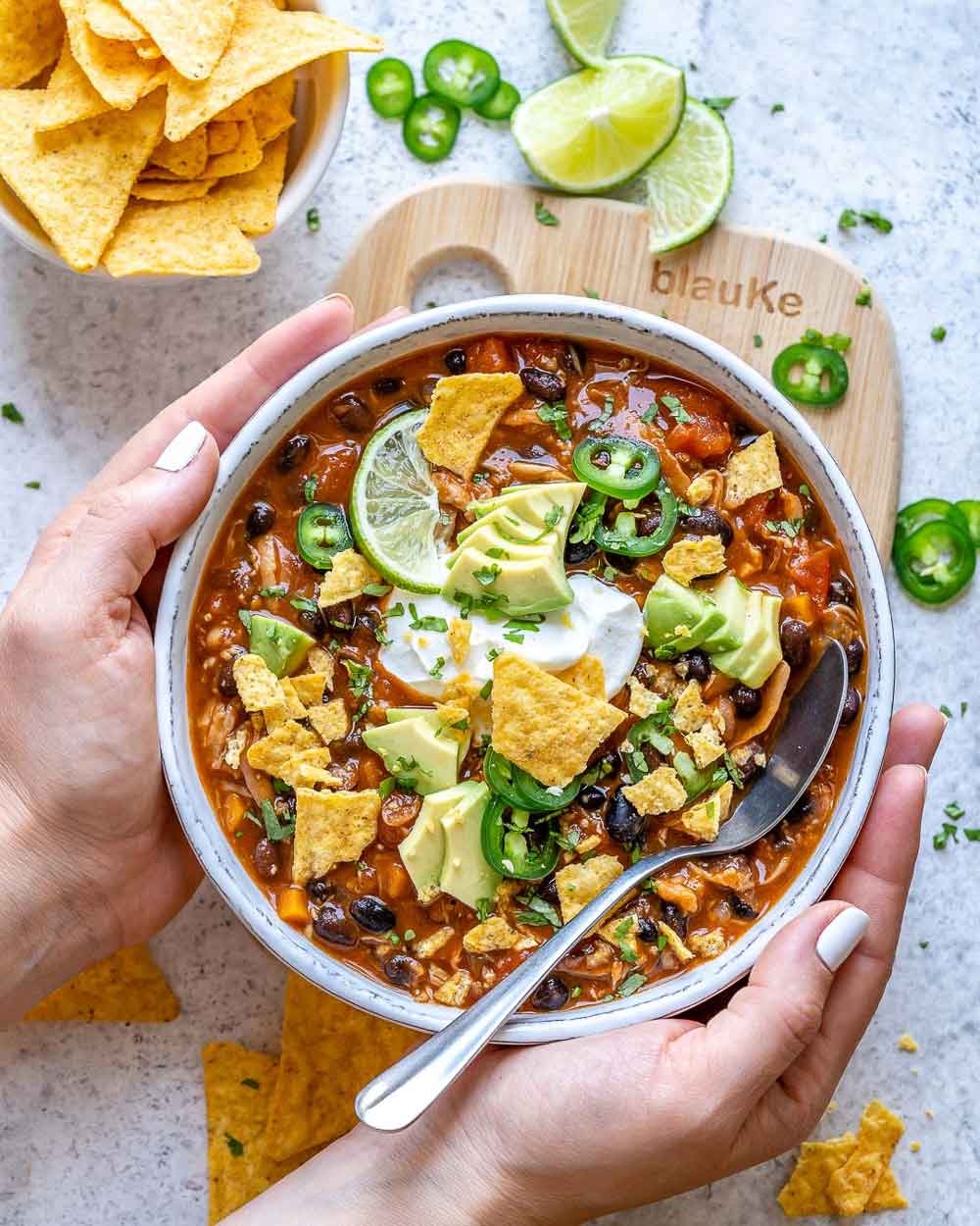 Chili vegan la slow cooker