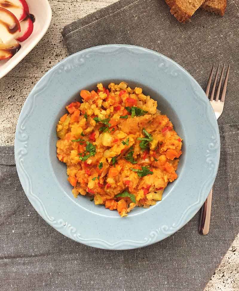 Linte cu legume la slow cooker