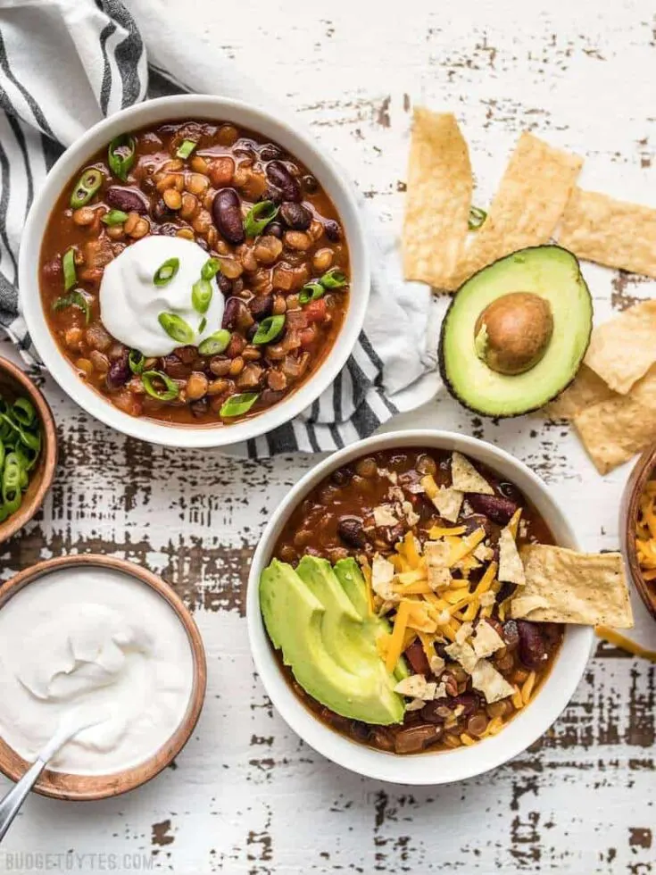 Slow Cooker Vegetarian Lentil Chili