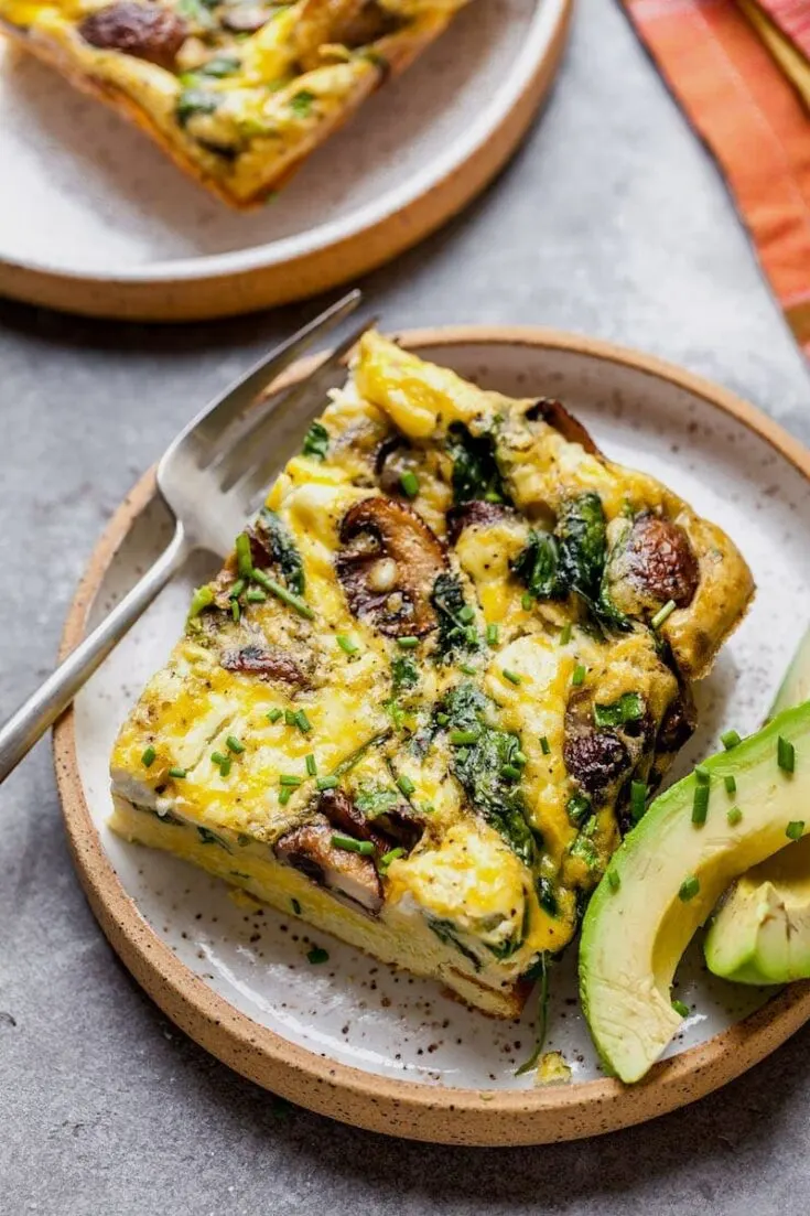 spinach mushrroom breakfast casserole