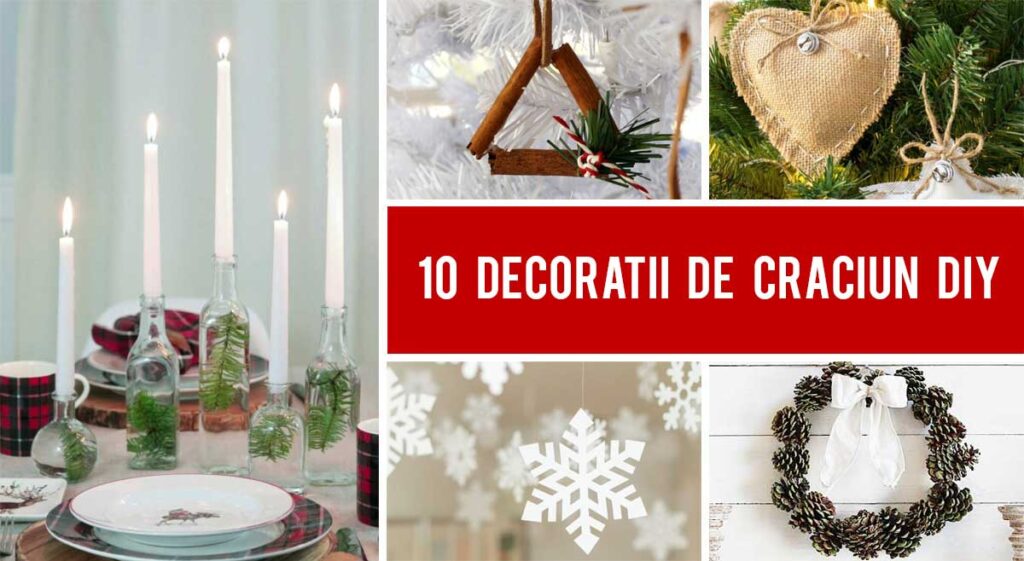 10 Idei DIY pentru decoratii de Craciun