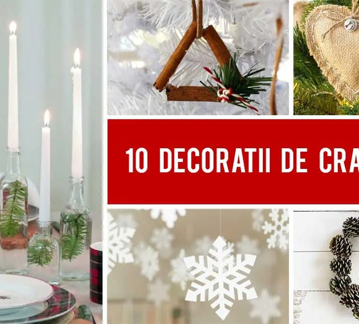 10 Idei DIY pentru decoratii de Craciun