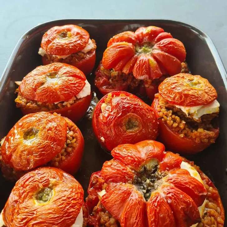 bulgur stuffed tomatoes rosii umplute cu bulgur