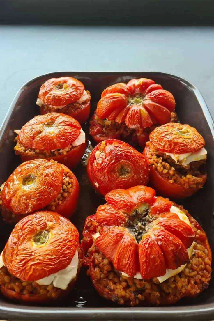 bulgur stuffed tomatoes rosii umplute cu bulgur