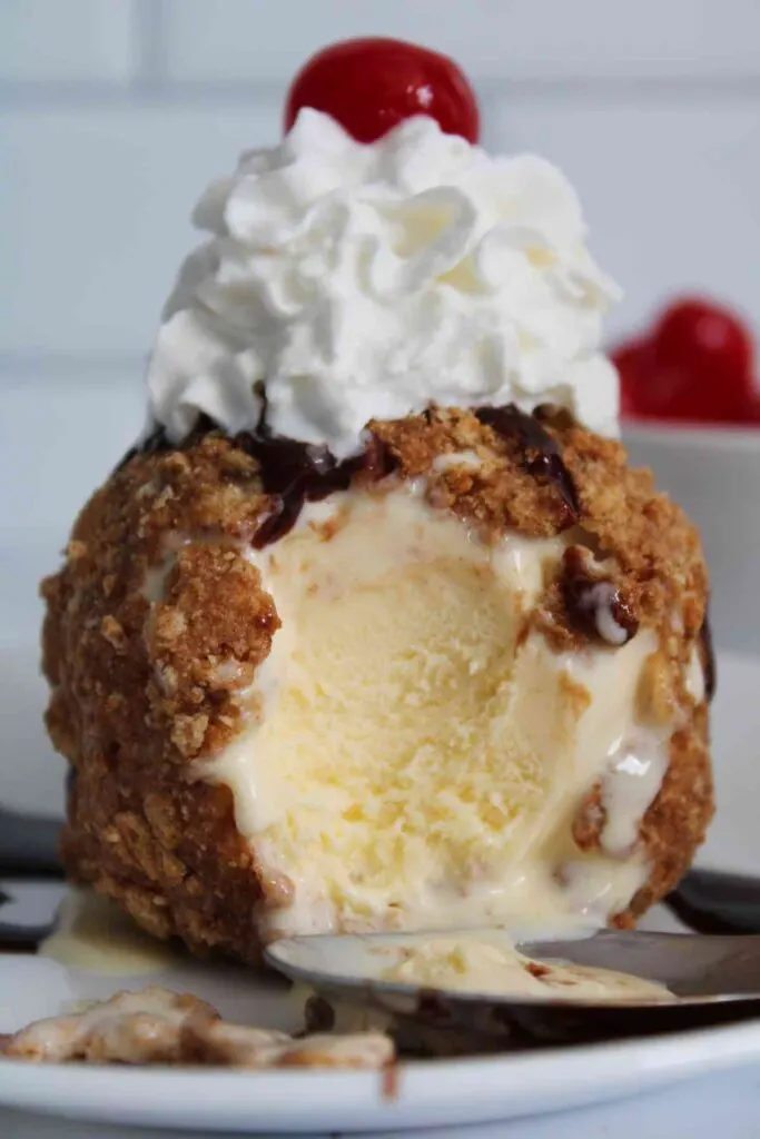 Air Fryer Fried Ice Cream