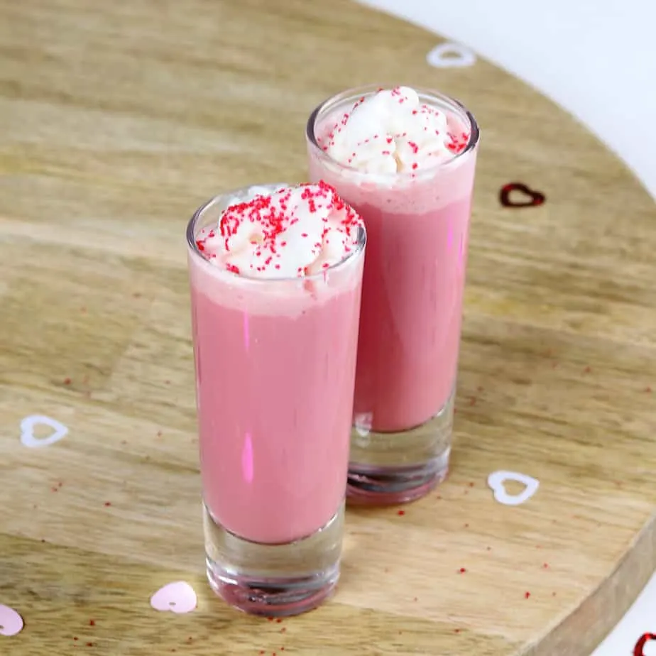 Bailey’s Red Velvet Shot for Valentine’s Day 