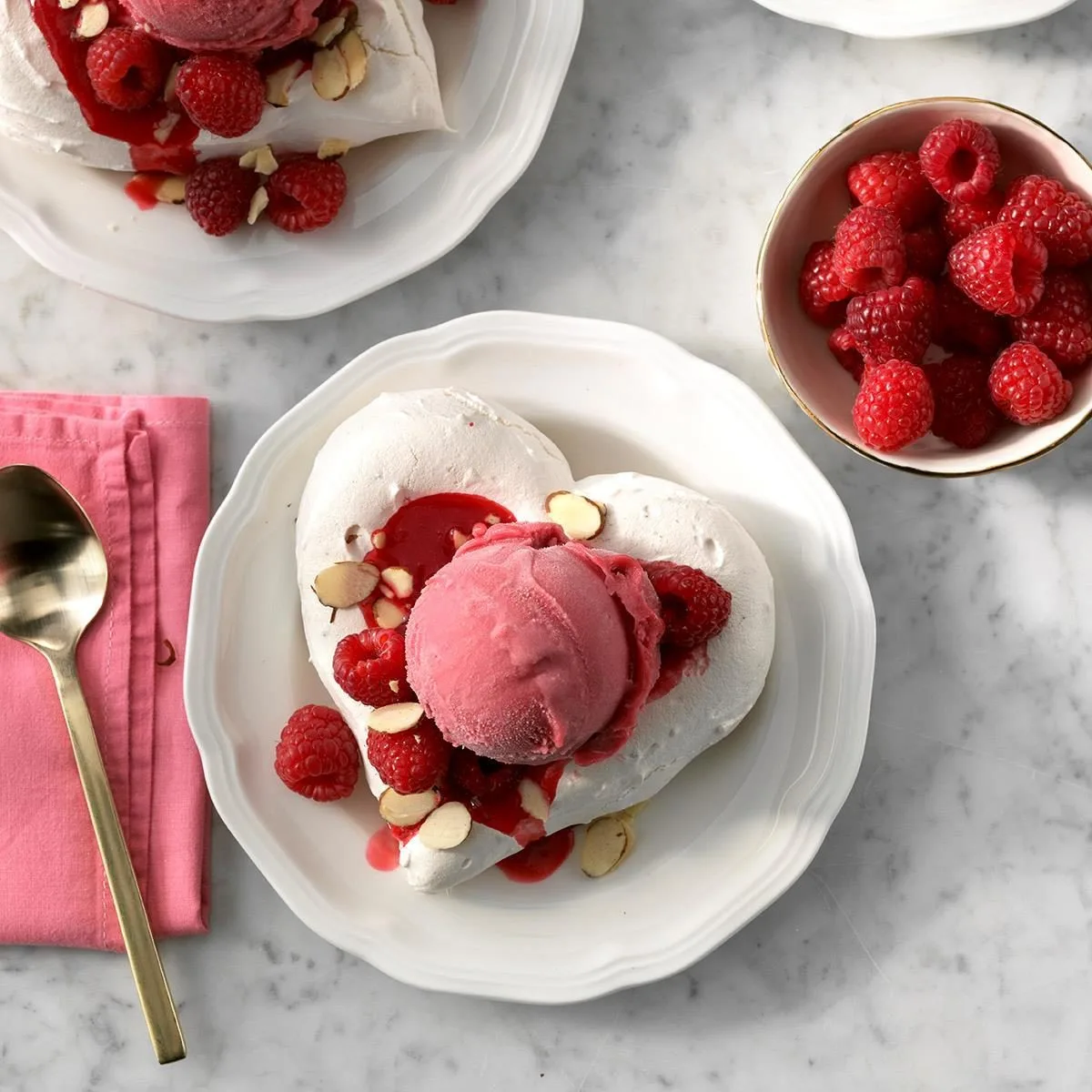 Raspberry Meringue Hearts 