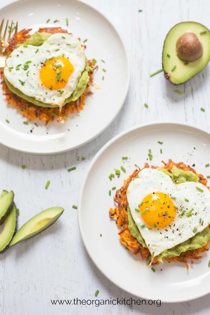 Savory Sweet Potato Fritters with Avocado and Fried Eggs