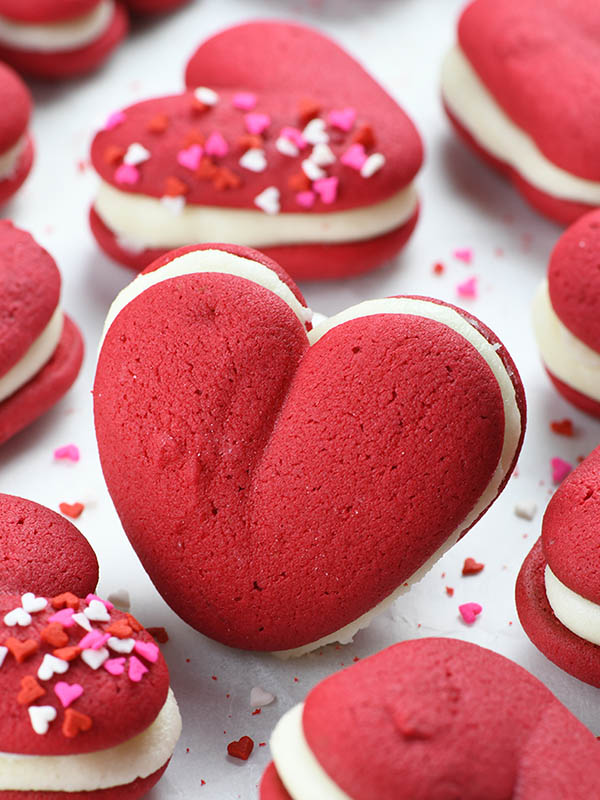 Valentine's Red Velvet Whoopie Pies