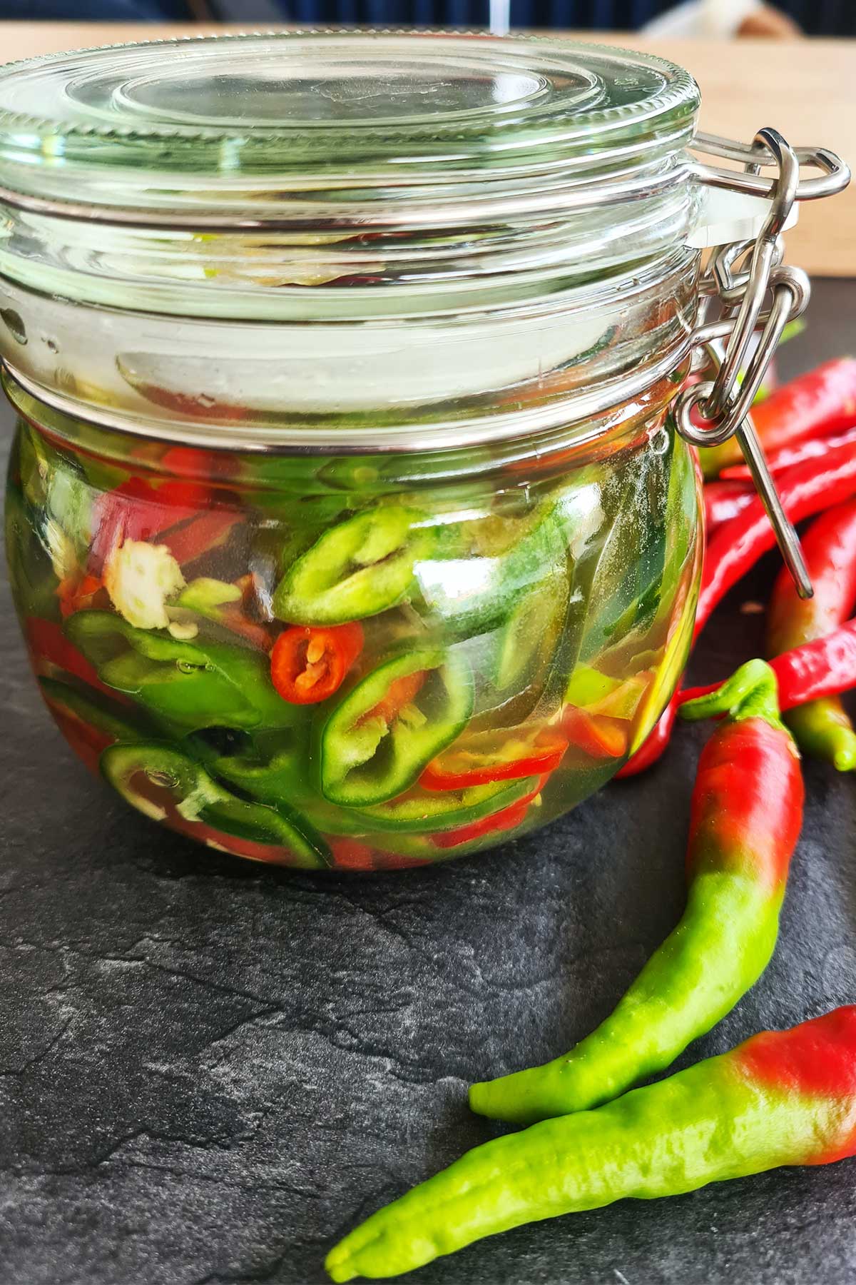 sliced pickled hot peppers-recipe