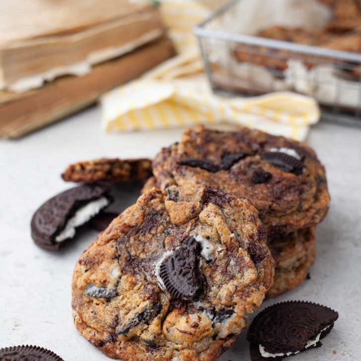Oreo Chocolate Chip Cookies Biscuiti cu oreo de post
