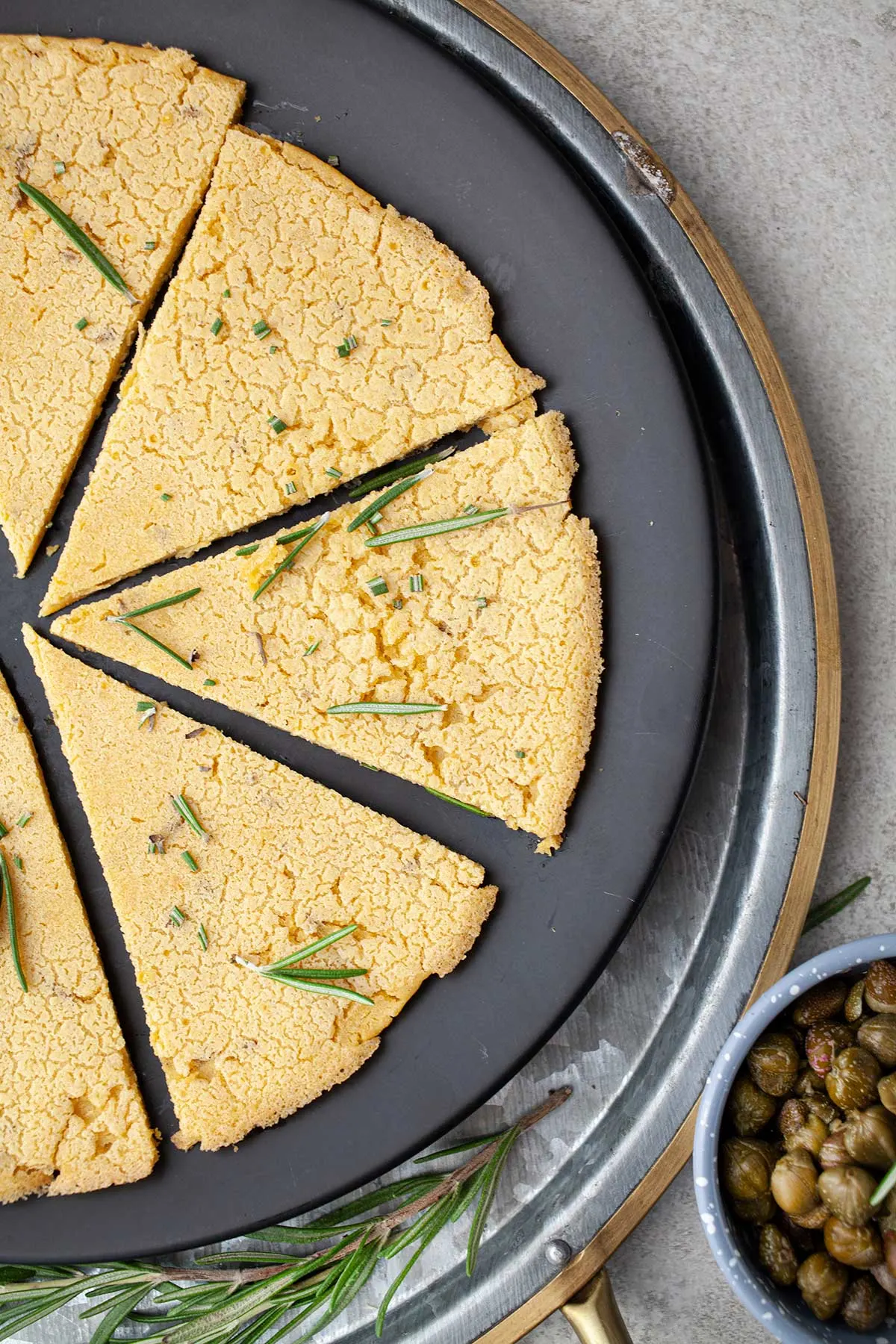 Gluten-free Socca chickpea flatbread