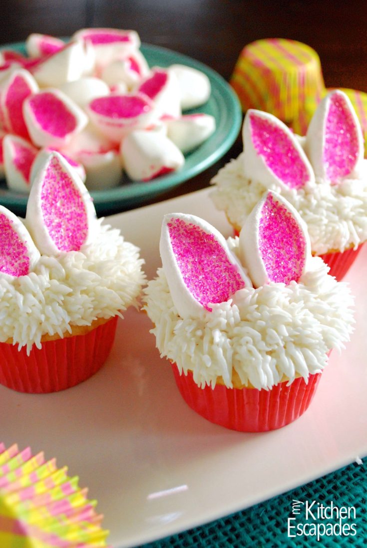 Cute Bunny Cupcakes for Easter