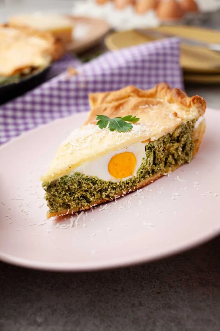 Italian Easter Pie Torta Pasqualina Placinta de Paste cu Spanac reteta