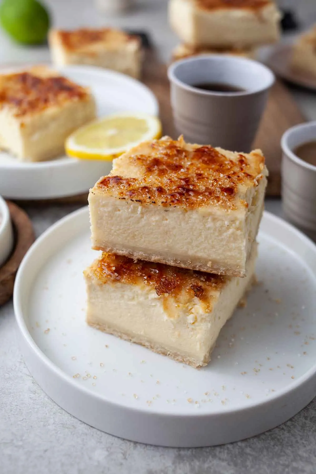 Crème Brûlée Cheesecake recipe prajitura cu zahar ars