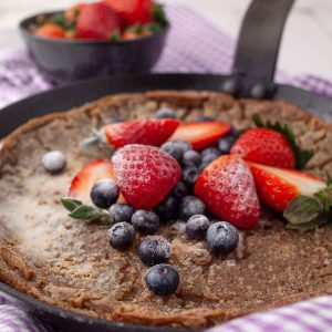 vegan dutch baby pancake clatita la cuptor