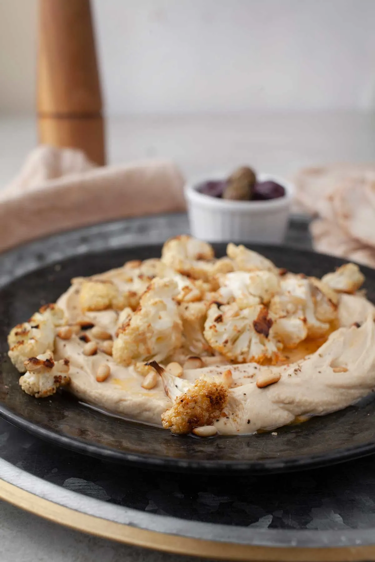 Cauliflower hummus vegan recipe