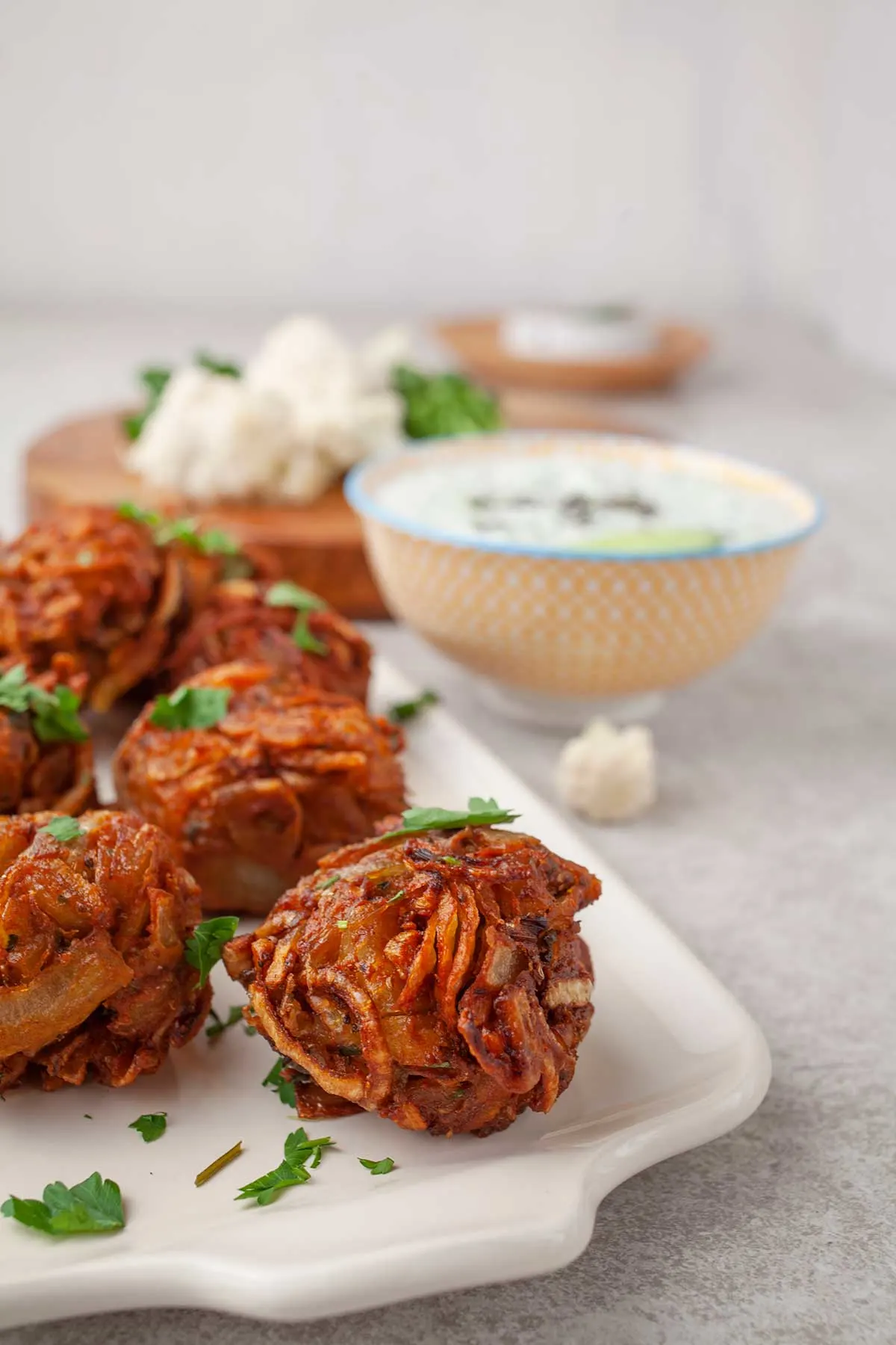 Sweet potato bhajis Indian recipe